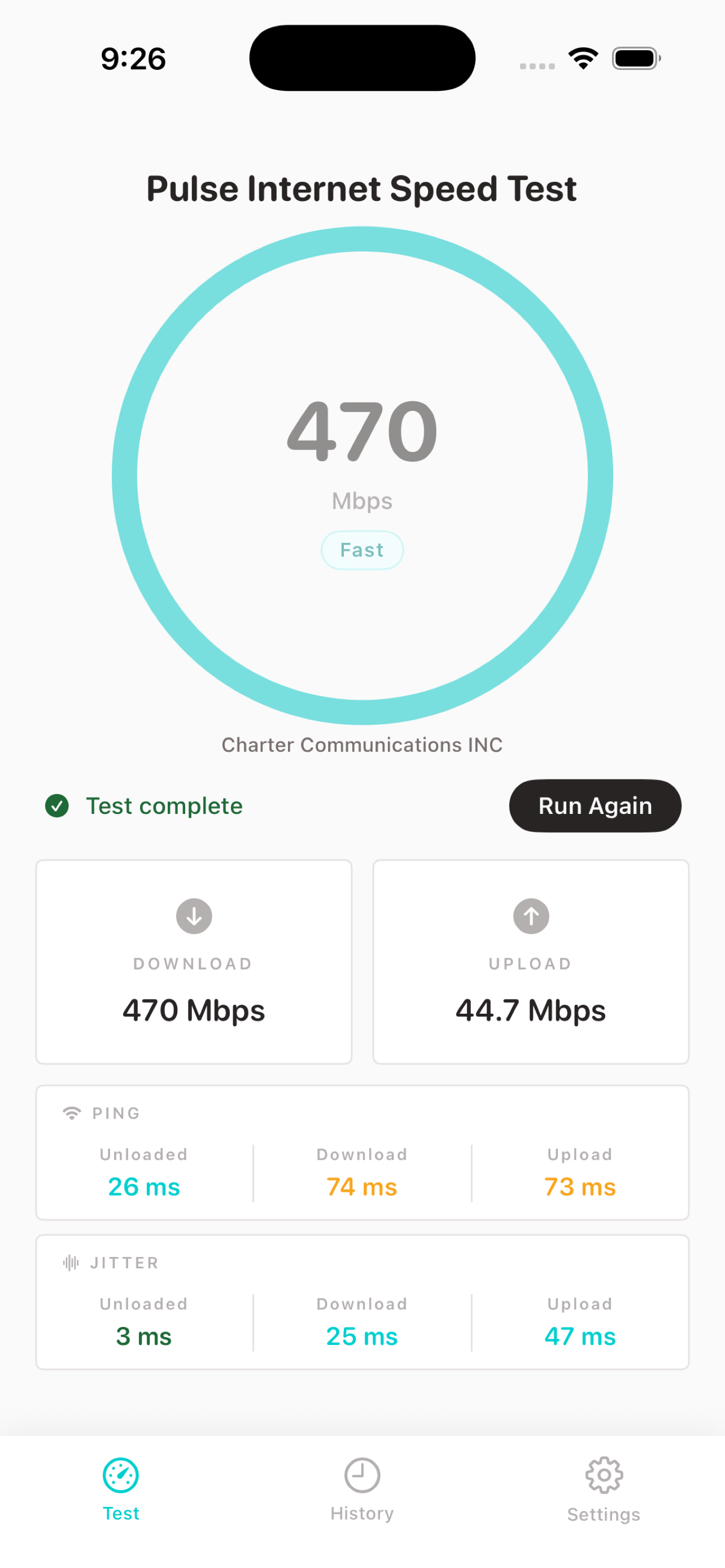 Pulse Internet Speed Test