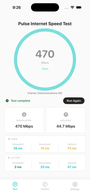 Pulse Internet Speed Test screenshot 1