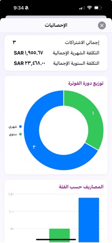 SubTrack : إدارة الاشتراكات screenshot