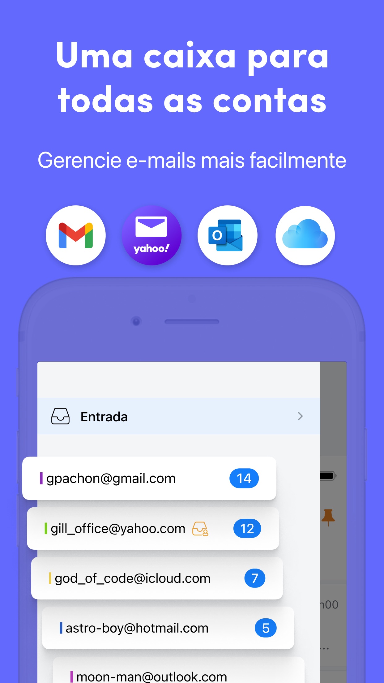 Screenshot do app Spark Mail: E-mail com IA