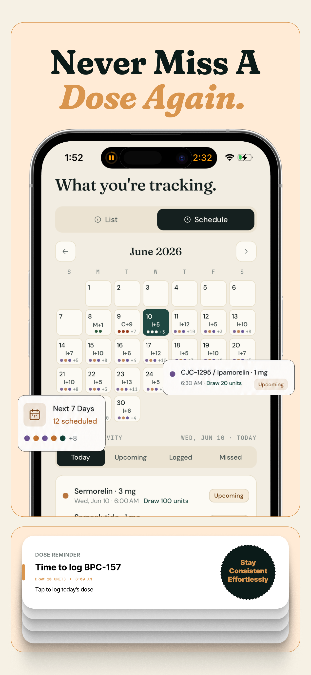 PepCue: Peptide/GLP-1 Tracker screenshot 6