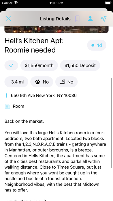 Roomie - Find a Roommate Screenshot
