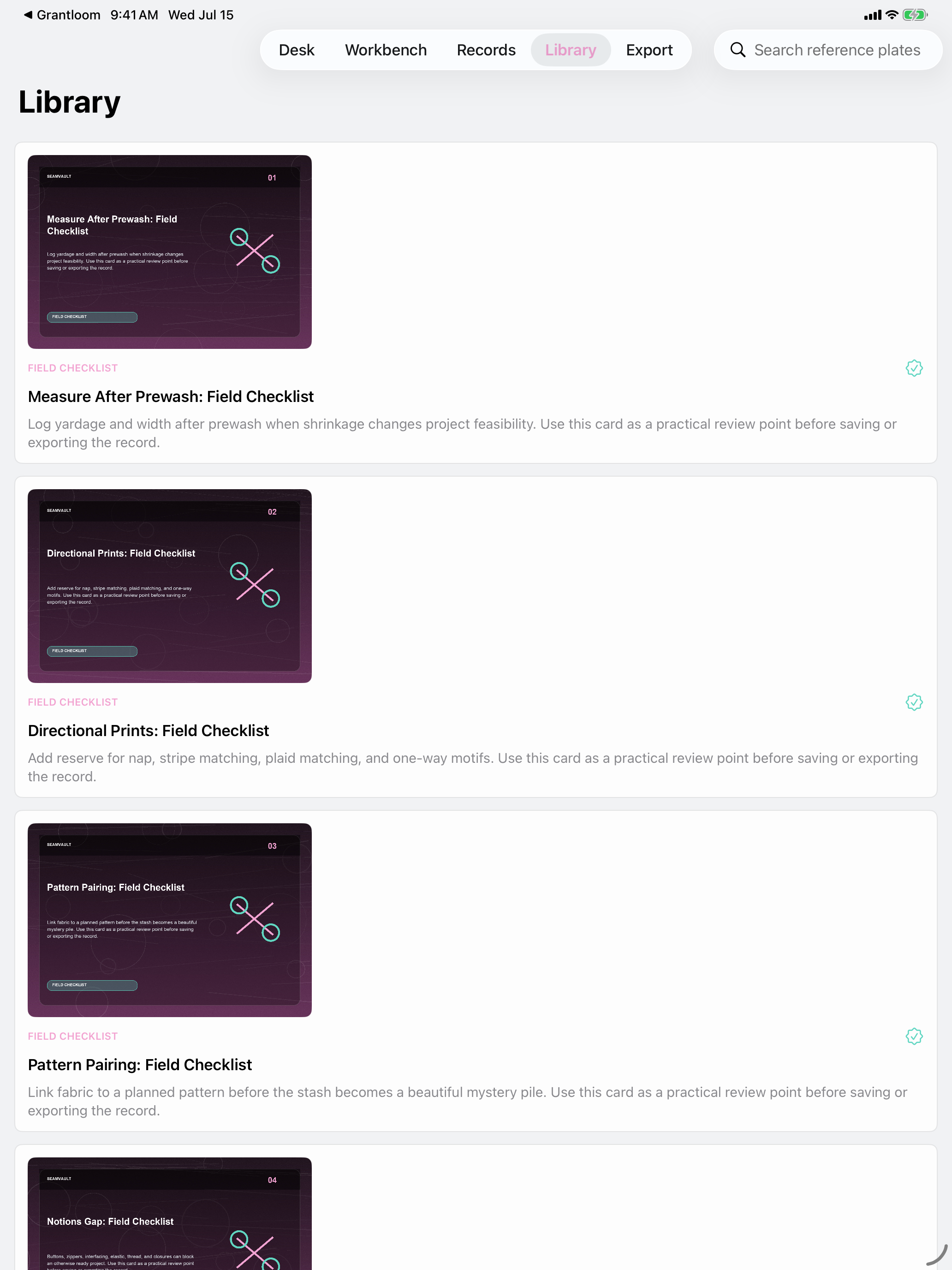 Seamvault: Fabric Studio iPad screenshot 2 of 2