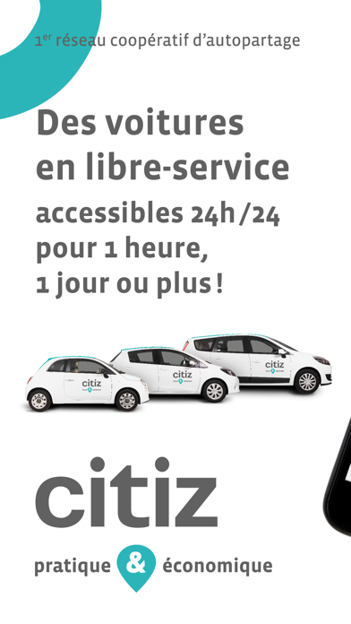 L'autopartage Citiz Screenshot