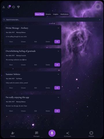 Sacred Diary iPad screenshot