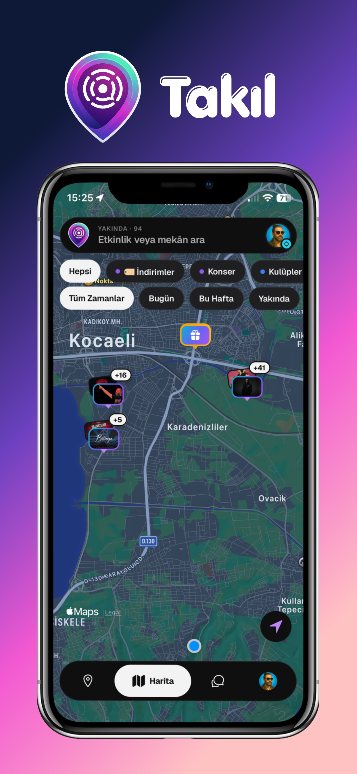 Takil: Kocaeli Event Plan screenshot 2