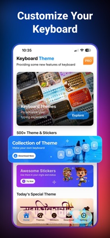 Fonts Keyboard: Emoji & Themes iPhone screenshot