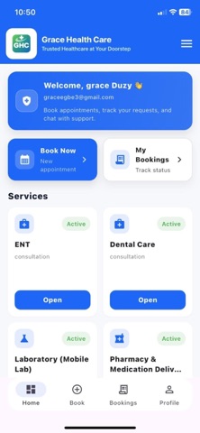 Grace Health Care GHC iPhone screenshot