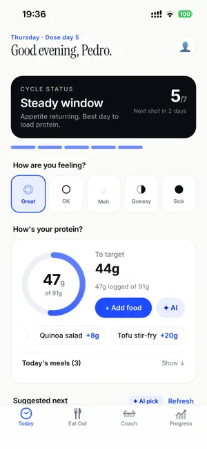 AfterShot: GLP-1 Food Coach screenshot 1
