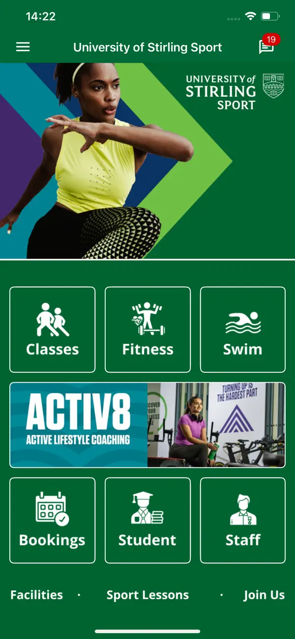 Screenshot #1 pour University of Stirling Sport