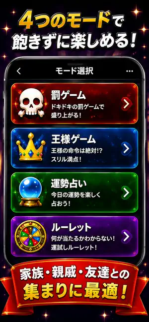 みんなで罰ゲーム！王様ゲーム＆ルーレット screenshot 2