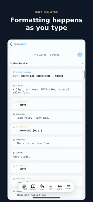 Scenarist: Script Writer screenshot 2