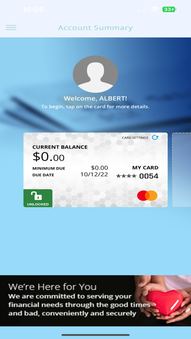NFFCU Cards Screenshot