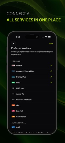 Sarvam Stream iPhone screenshot