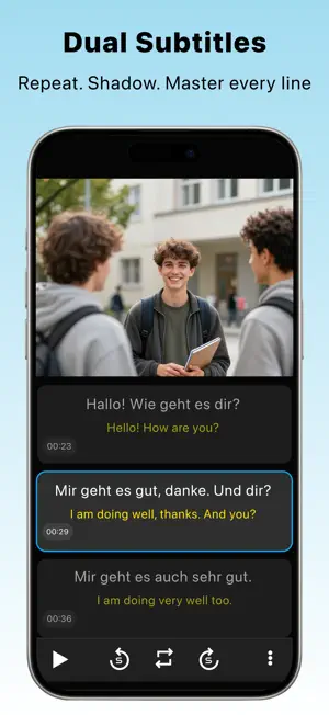 SubX Player: AI Dual Subtitles screenshot 3