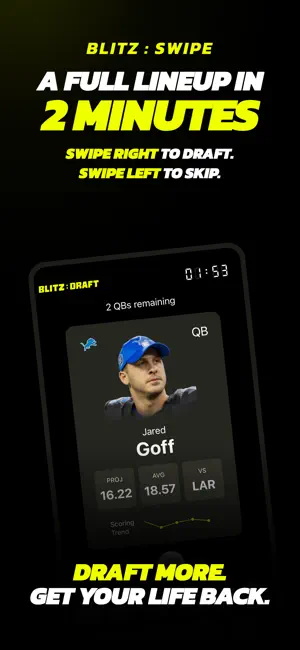 Blitz:Draft Fantasy Sports screenshot 1