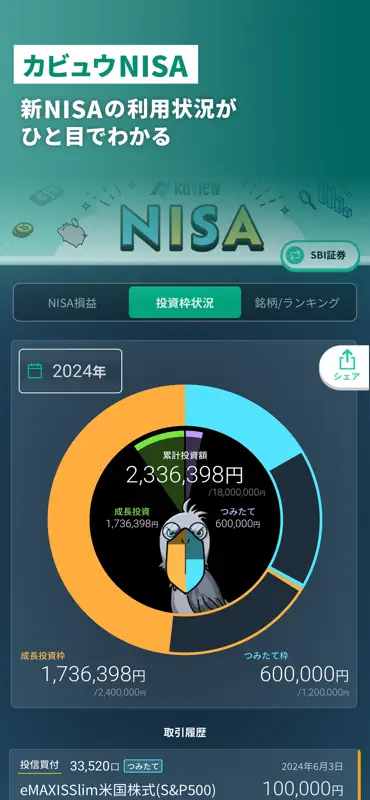 カビュウ - 株式投資管理・分析アプリ screenshot 6 of 7