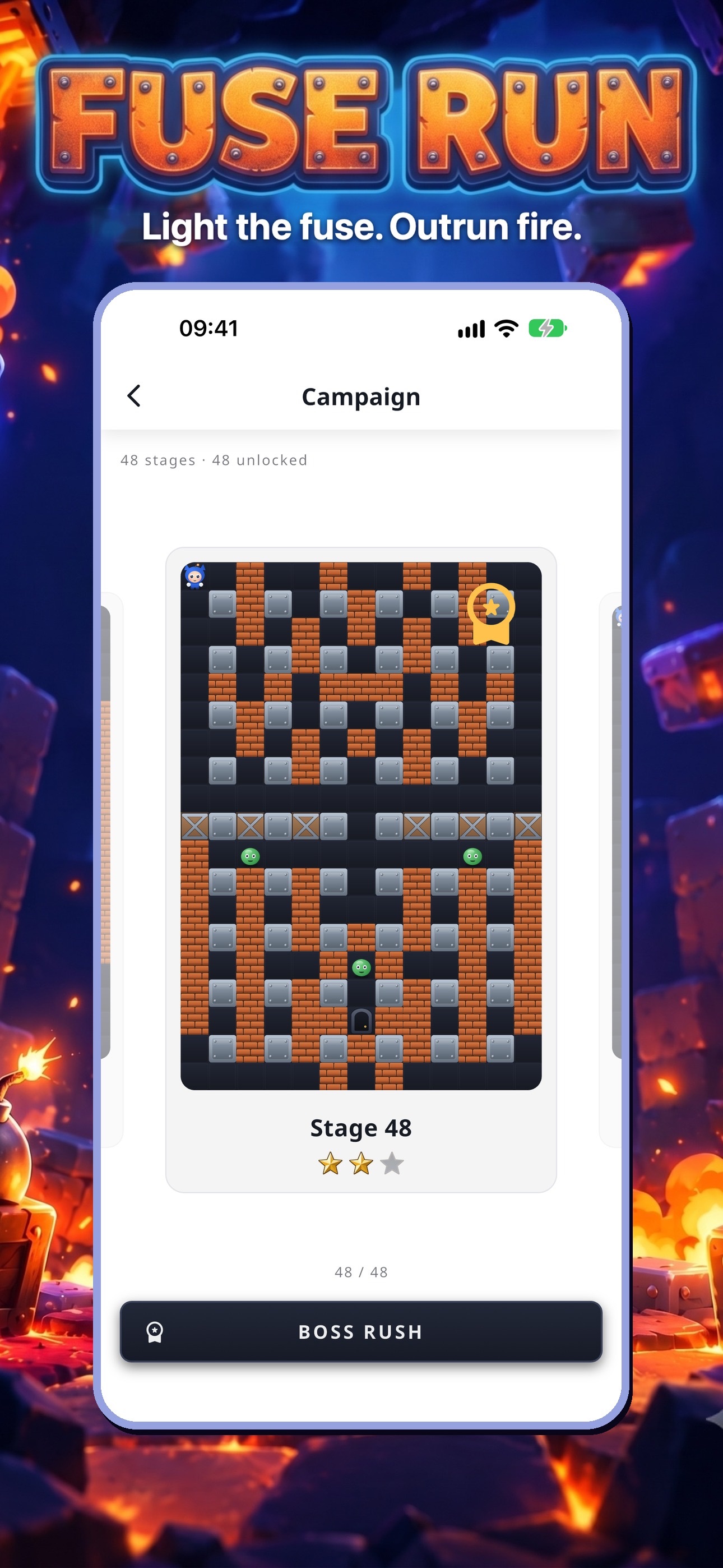 Screenshot 2 of Fuse Run: Bomb Maze Arcade