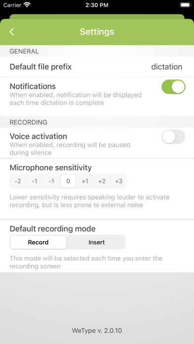 WeType VoiceMaster Screenshot
