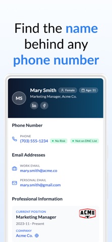 Lookify - Reverse Phone Lookup Screenshot 1 of 5