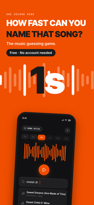 One Second Song Screenshot 1 of 4