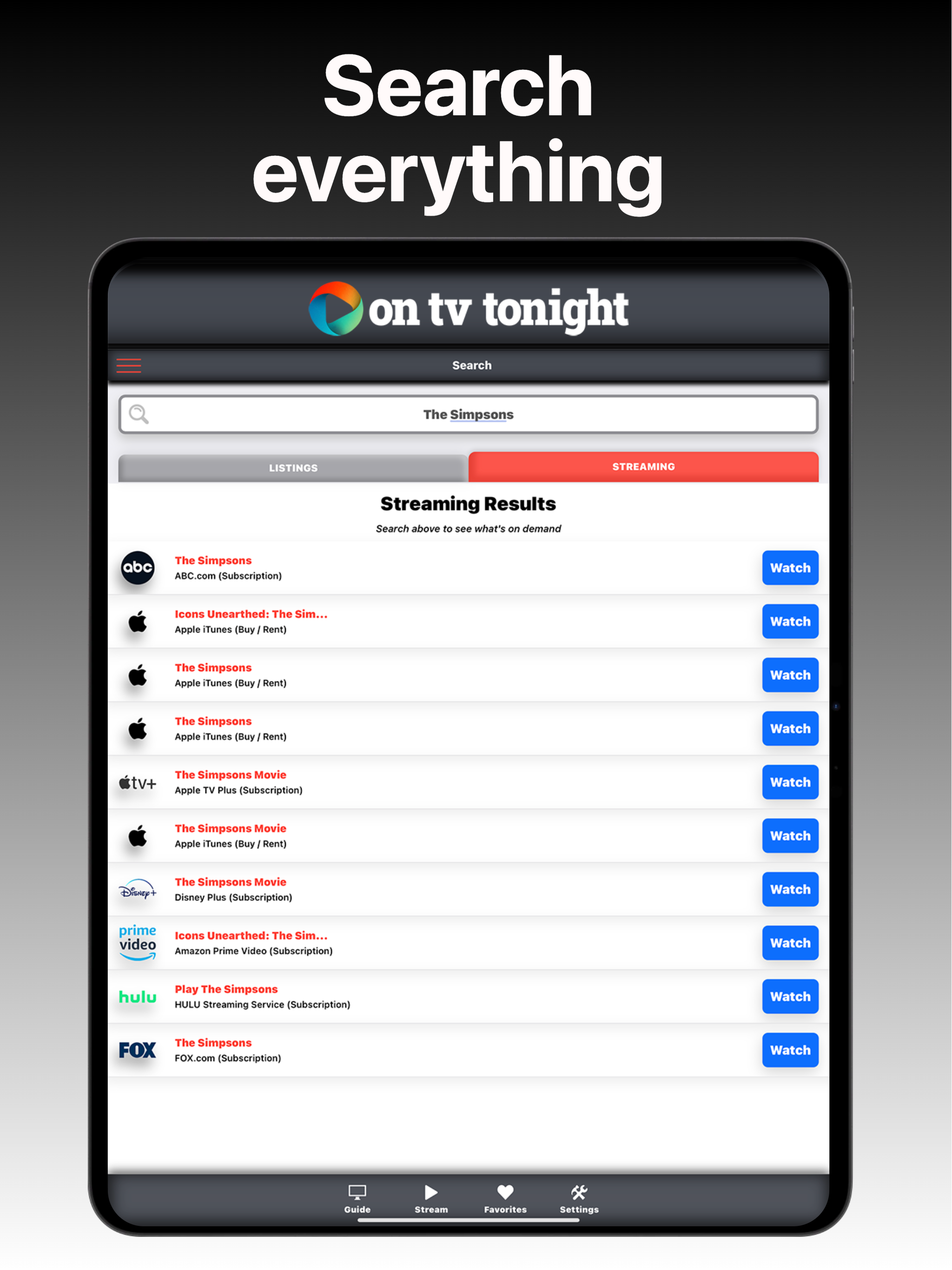 TV & Streaming Guide America
