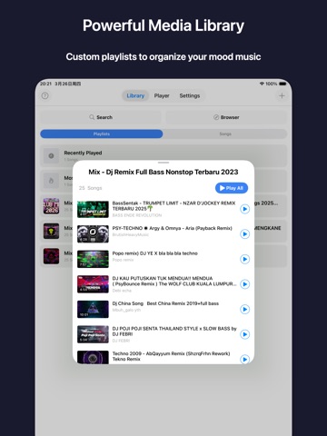 Music Player -Offline Playback iPad screenshot