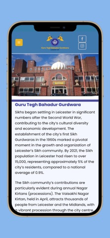 GTB Gurdwara Leicester screenshot