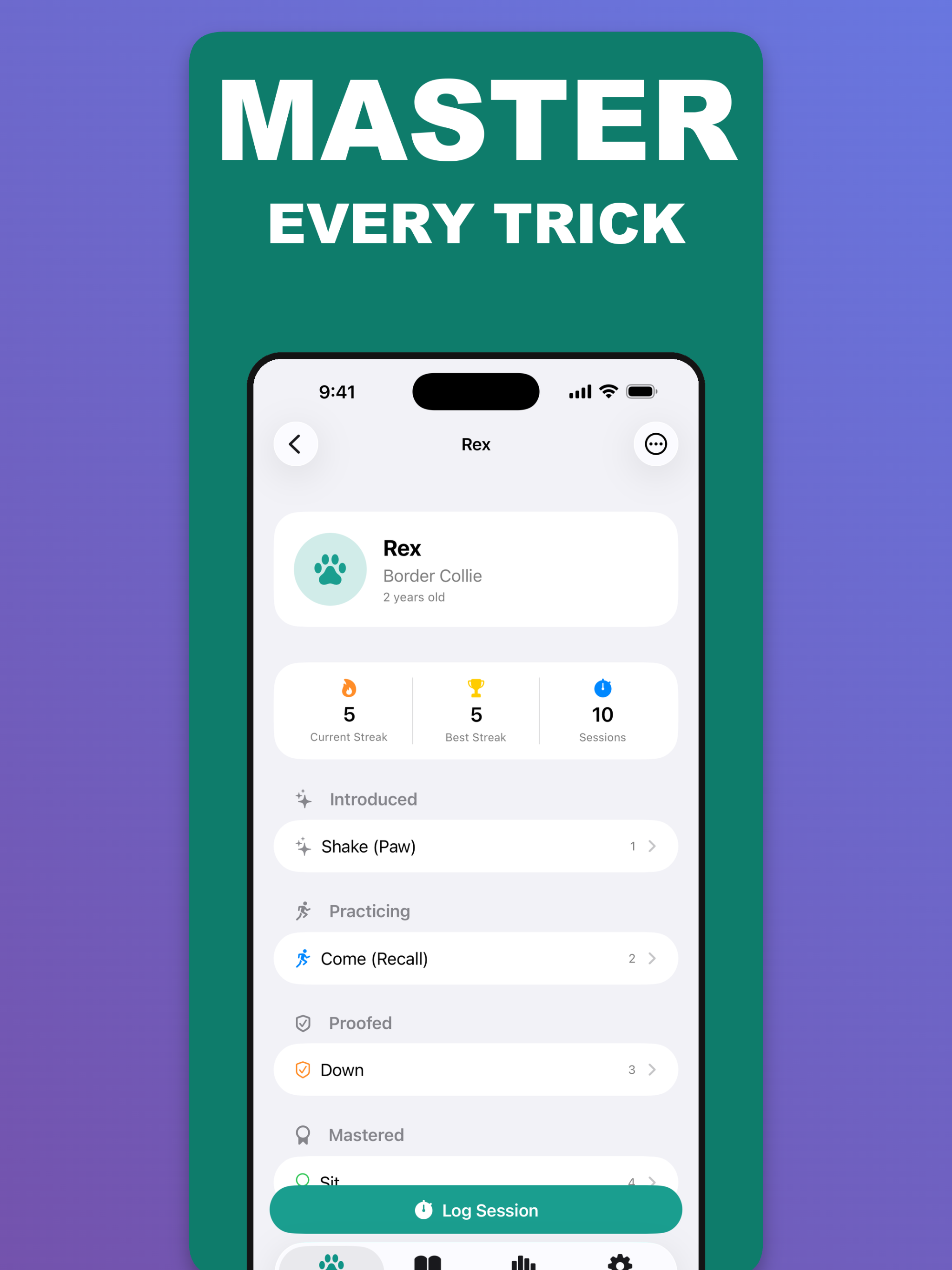 Dog Training & Trick Log screenshot 10
