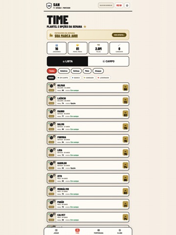 Goleada: Futebol Carreira iPad screenshot
