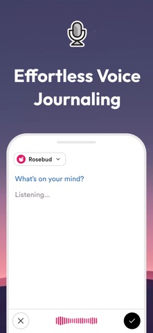 Rosebud: AI Journal & Diary iPhone screenshot
