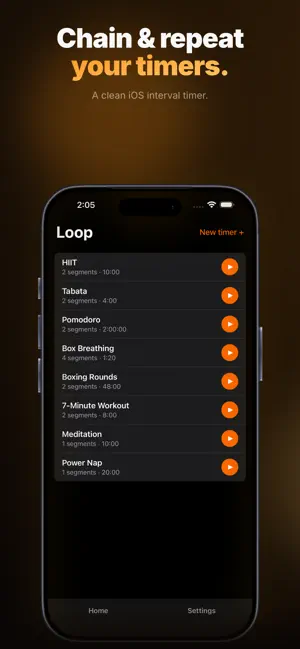 Loop Timers screenshot 1