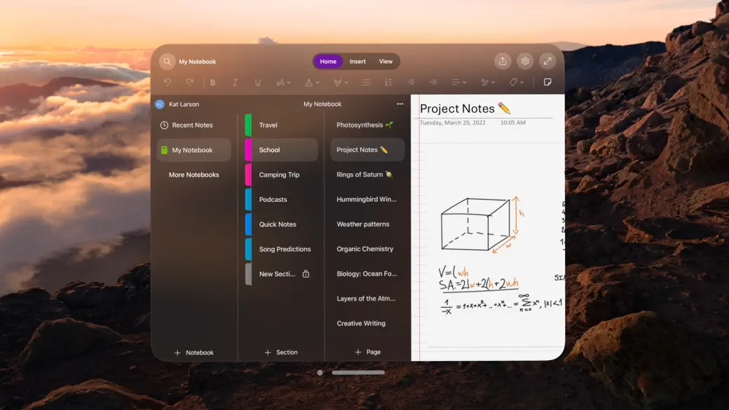 Microsoft OneNote screenshot 2