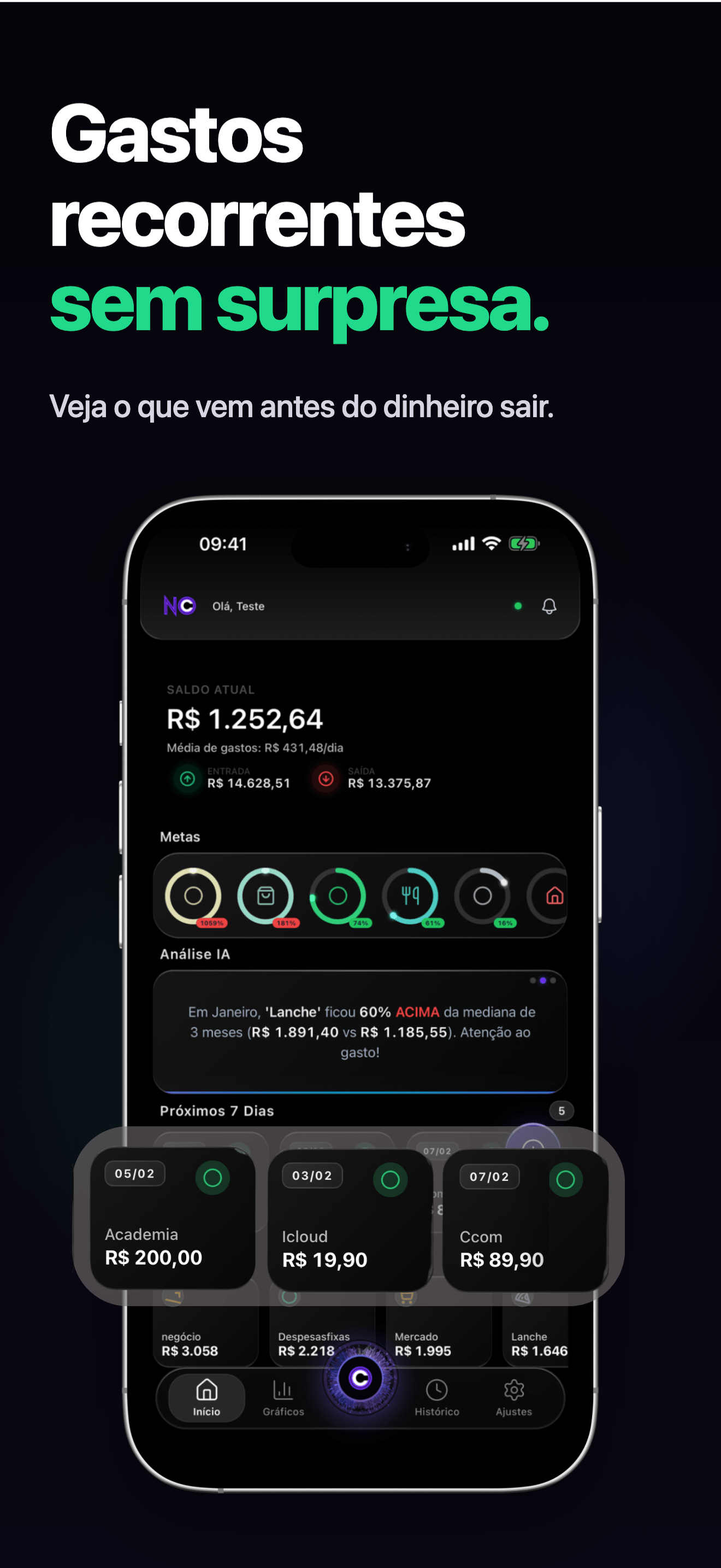 Controle Financeiro No Comando screenshot 5