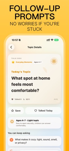 Bondly Talk - Daily topics iPhone screenshot