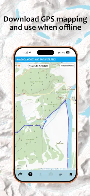 Walkhighlands iPhone screenshot 2