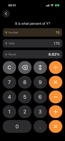 Percentage Calculator & Tips iPhone screenshot