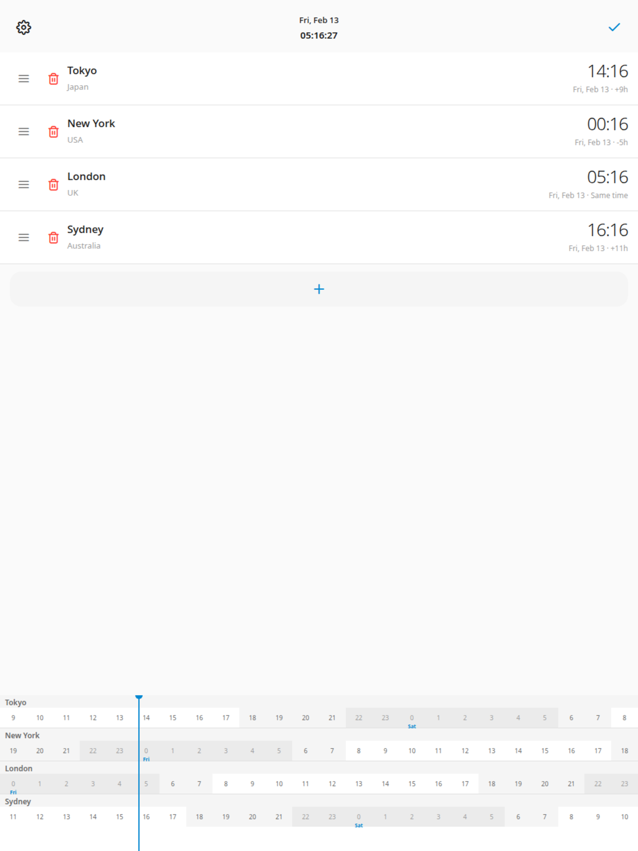 Swipe Timezone screenshot 7