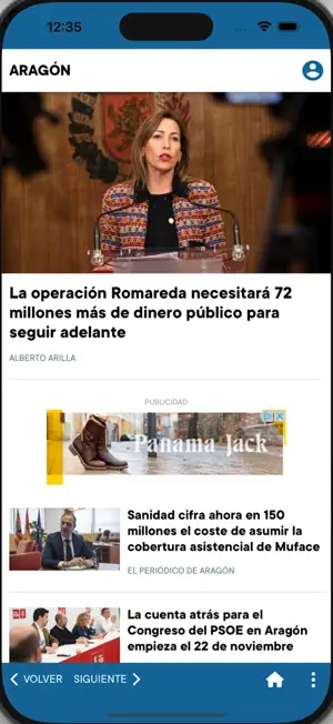 el Periodico de Aragón screenshot 1