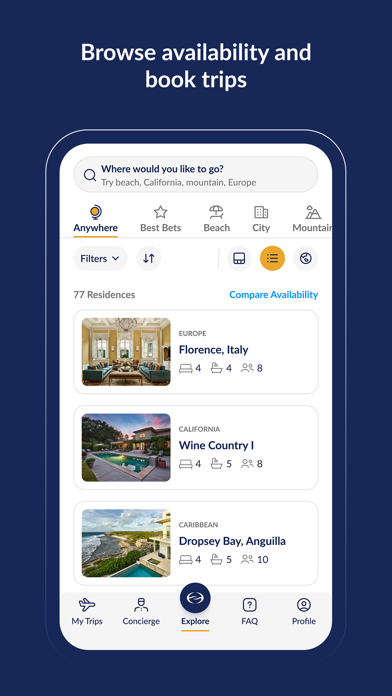 Equity Estates Voyager iPhone screenshot 2 - Travel app