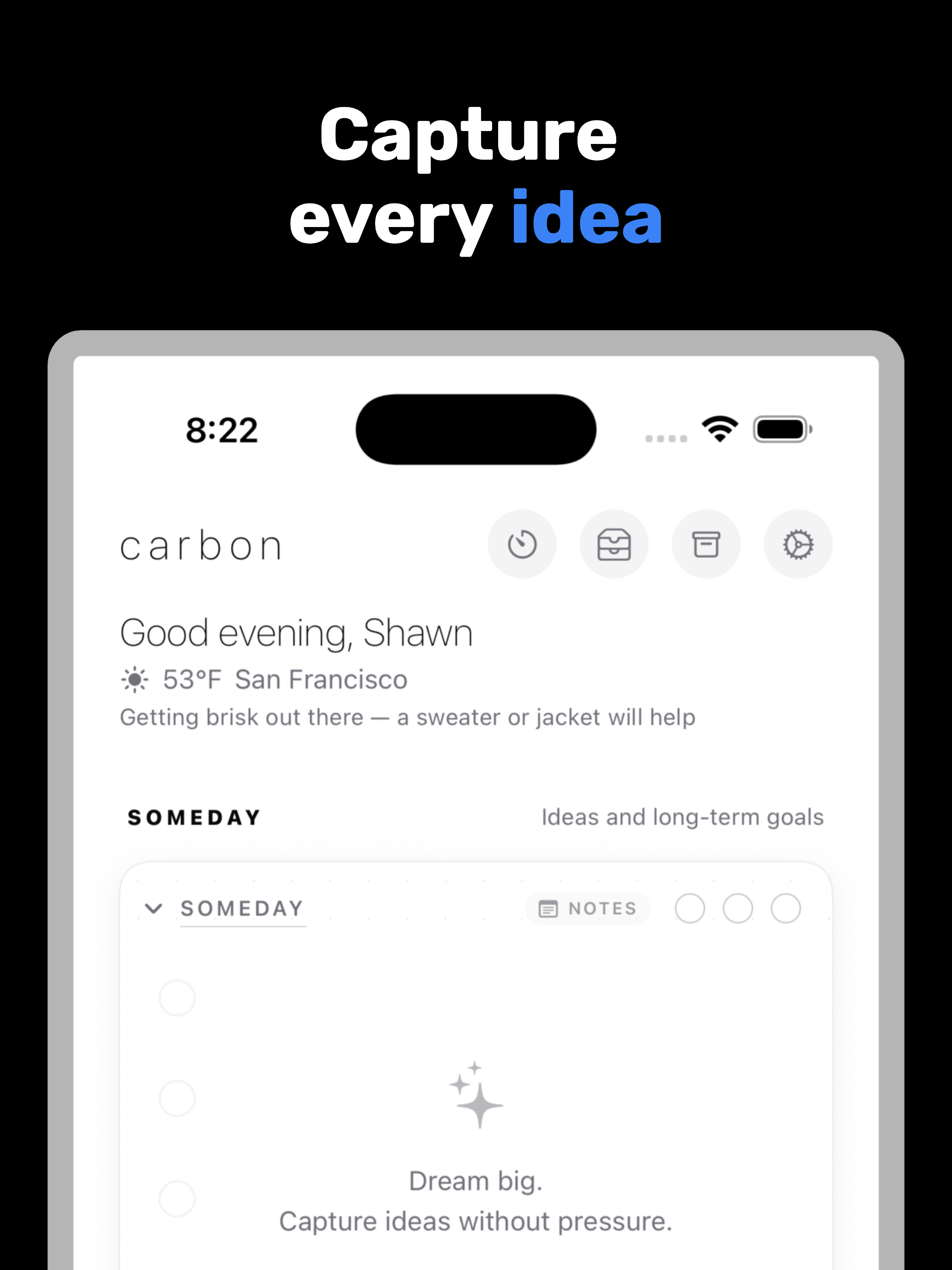 Carbon: Minimalist To Do List screenshot 17