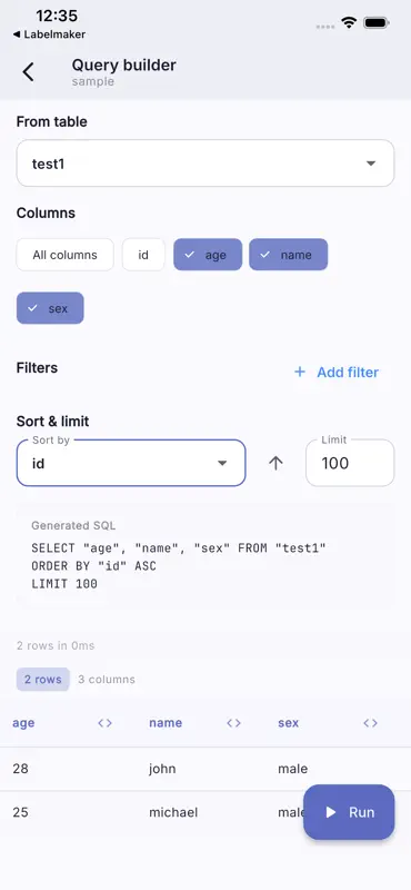 SQLite Editor & DB Viewer screenshot 1 of 8