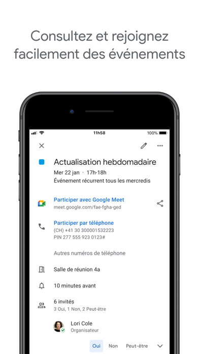 Screenshot #3 pour Google Agenda : Organisez-vous