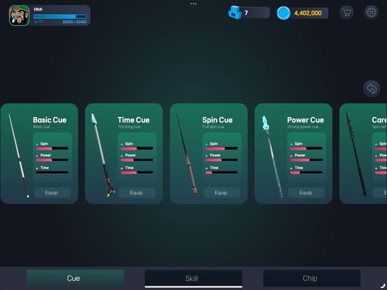 Shouting Billiard iPad screenshot