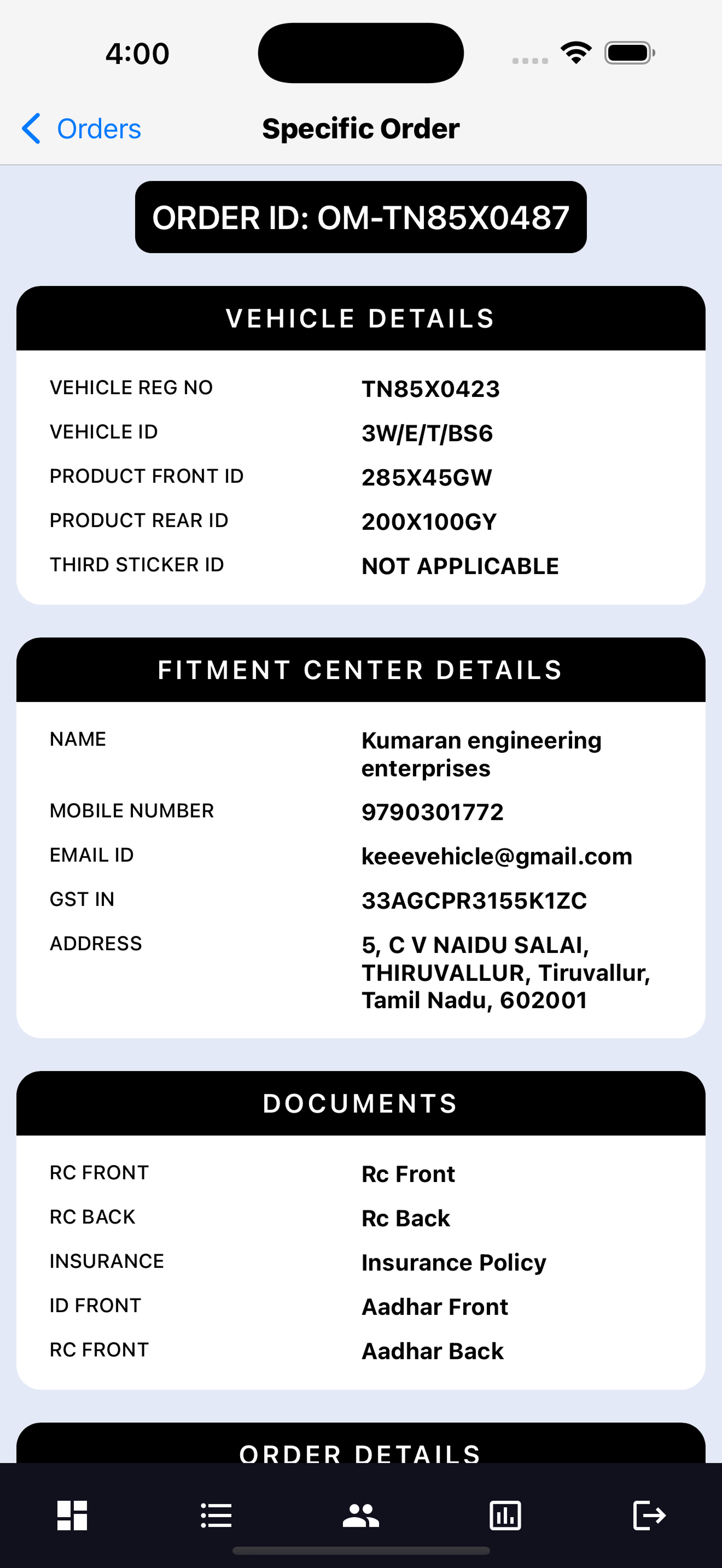 Tedi HSRP Admin App