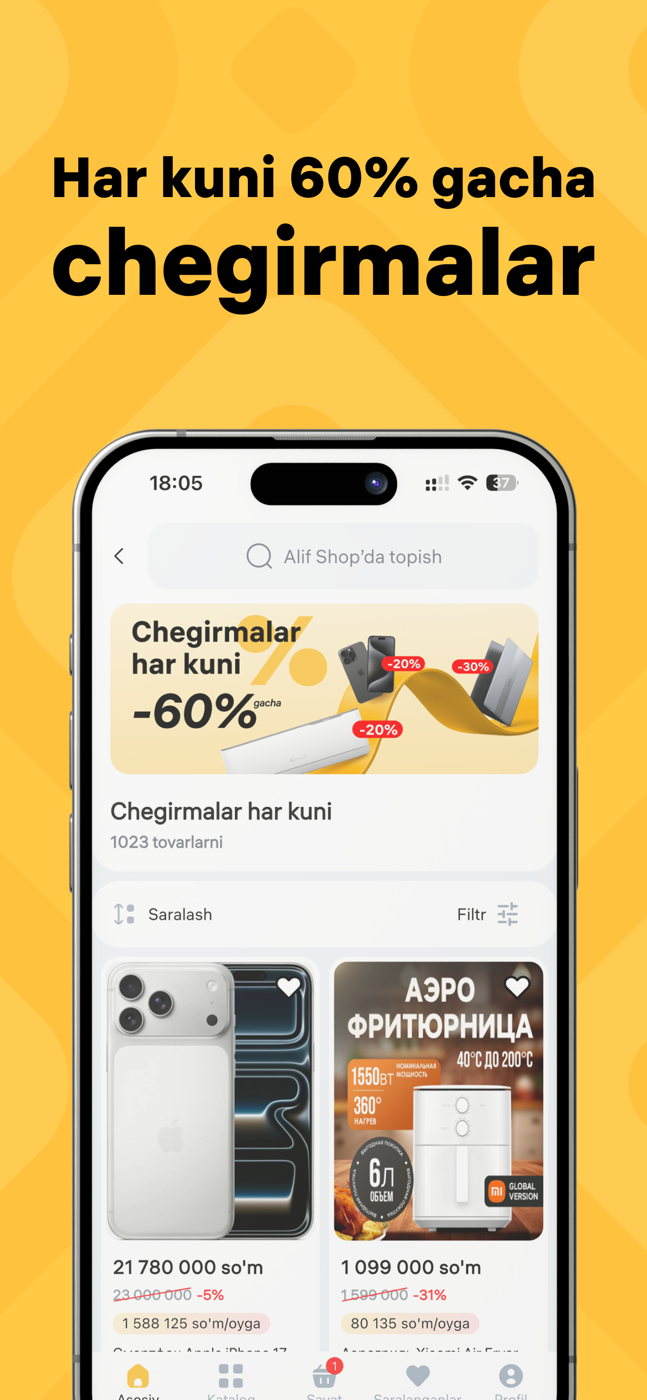 Alif Shop: Маркетплейс техники