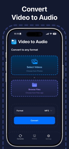 Convert Video to Audio: V2A Screenshot 2 of 7