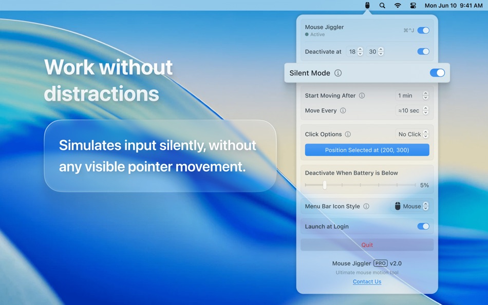 #5. Mouse Jiggler – Mouse Mover (macOS) 由: Bohdan Bilous