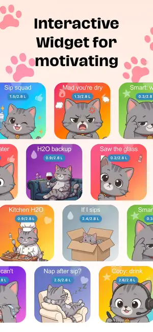 Meowsip: Water Reminder Cat screenshot 3