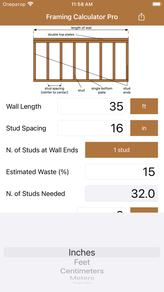 #5. Framing Calculator Pro (iOS) 由: Anna Filobok